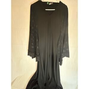 Palestine Custom Indian Women's Dress Size 2 Black Embellished